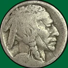 1914-S Buffalo Nickel Good G Coin, Scratch #42668