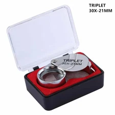10-30X Jeweler's Glass Magnifying Loupe-Eye Magnifier for Jewelry, Coin, Stamp