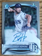 2025 Bowman Chrome 1st Bowman Brody Hopkins Auto #CPA-BH (RC) Tampa Bay Rays