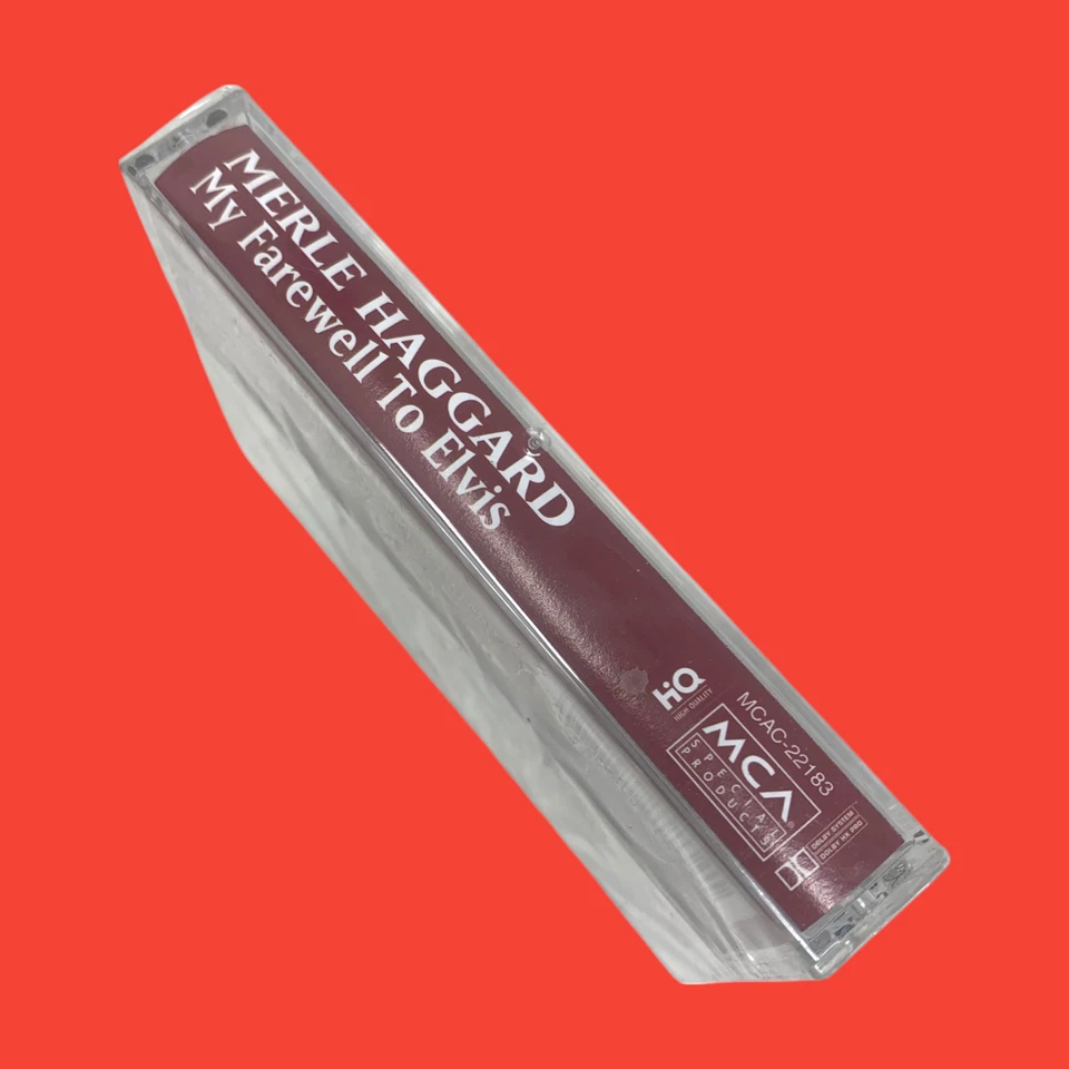 NEW Vintage Merle Haggard My Farewell to Elvis Audio Cassette Tape MCA Sealed - Image 3 of 3