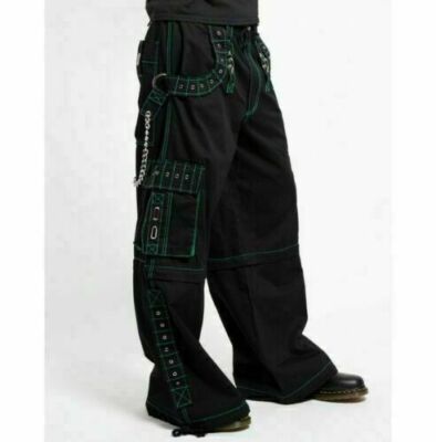 Gothic Wide Leg Cyber Chain Goth Jeans Punk Rock Baggy Men Pant