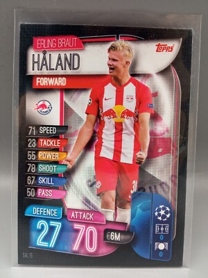 2020 topps uefa cl Haaland RCカード psa10 Erling Haaland Rookie Card Topps Match Attax CL 19/20 - Champions