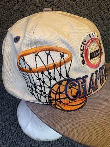 1995 Logo 7 Houston Rockets Back To Back World Champions NBA Snapback Hat Cap - Bild 11 von 18