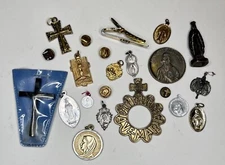 22 vintage assorted catholic religious faith items