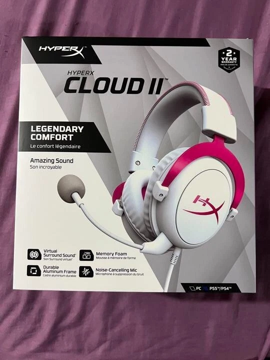 HyperX Cloud II Gaming Headset 7.1 Virtual Surround Sound Compatible Pink  Japan.