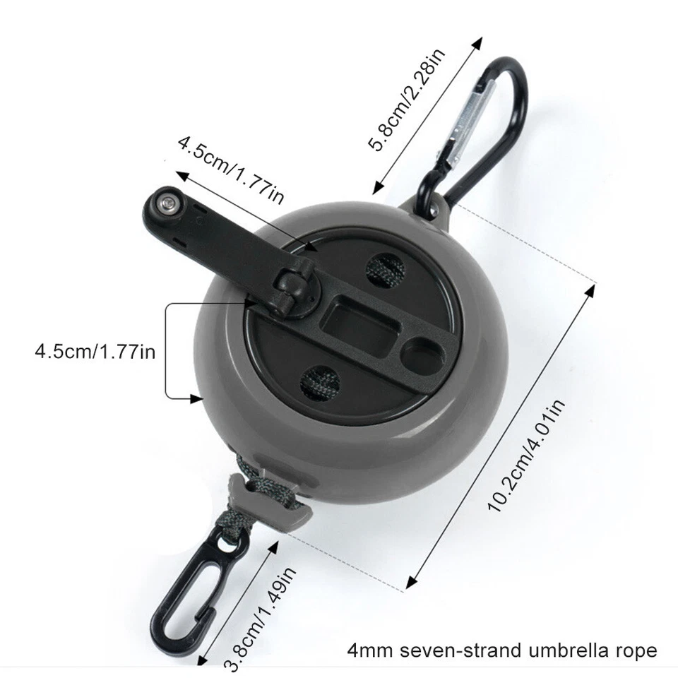 Treestand Retractable Bow Hoist Rope 33FT Bow & Gear Hoist for Hunting 4MM Thick - Image 4 of 4