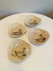 Vintage Red Wing Bob White Lug Handle Soup Bowls Set of 4 1950s Red Wing Pottery