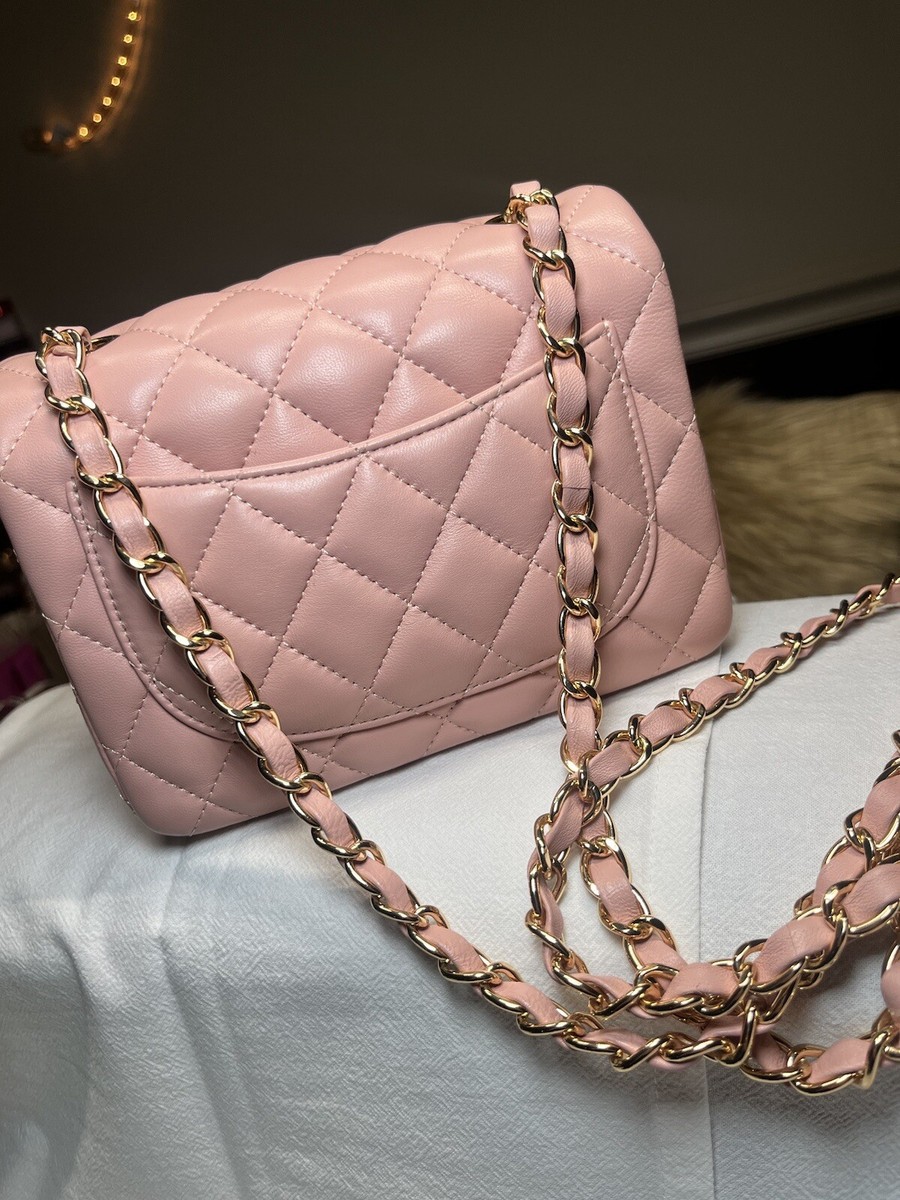 [LOW CLASSIC] / ☆ 24SS LC LOGO MICRO BAG / LIGHT PINK New 24S Chanel Light Pink Classic Mini Flap Bag Handbag 2024