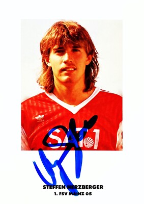 Autogramm Steffen HERZBERGER  Mainz 05, Stuttgarter Kickers, Wormatia Worms  xyz