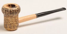 Missouri Meerschaum Patriot Wanghee Straight Stem Corncob Smoking Pipe - 5603