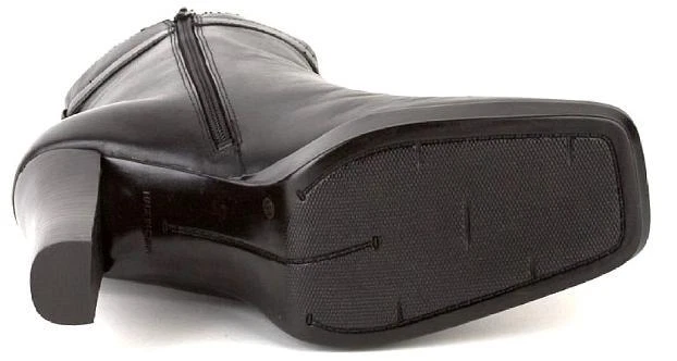 Nuevo STYLE & CO Mujer Cuero Negro Media Pantorrilla Cremallera Lateral Tacón Alto Bota Zapato Talla 10 M Foto 3 de 3