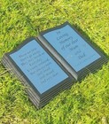 Personalised Grave Marker Granite Open Book Bible Memorial Cemetery Headstone