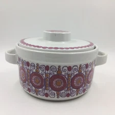 Vintage Figgjo Fajanse Turi Design covered casserole Norway mid-century READ