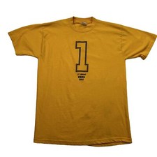 VINTAGE Navy Midshipmen Shirt Adult Large Yellow Football 2002 Outdoors Mens