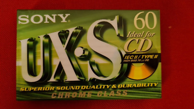 Audiokassetten   SONY UX-S 60 for CD   Tapedeck Music Cassette 1 Stück! OVP!