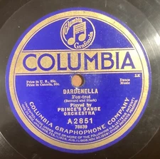 Prince’s Dance Or – 78 rpm Columbia A2851: Dardenella/YERKES JAZARIMBA OR: Wild