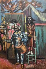 Vintage Mid Century 1950s Frederick Childs Post-Impressionist Oil Painting 24X16