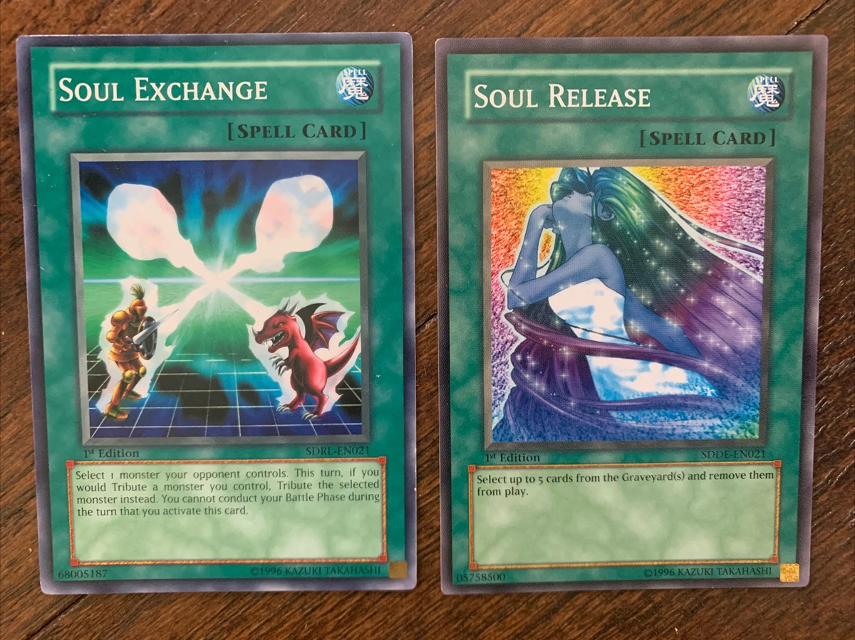 Yugioh! NM Soul Release AND Soul Exchange Lot Of 2, 1st Edition Cards | eBay