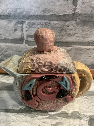 Vintage Original Milagro Teekanne Santa Fe Gecko Pueblo Adobe South Western - Bild 15 von 18