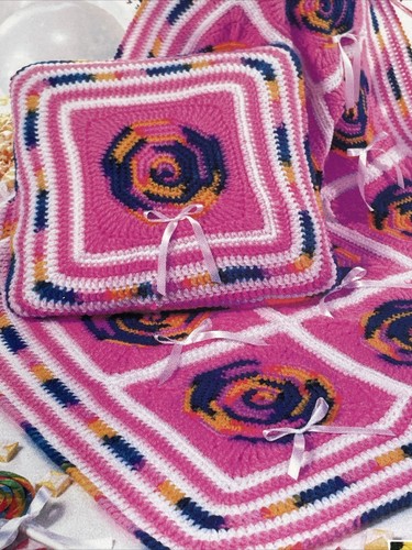 Lollipop Lollipop Baby Afghan Crochet Pattern Needlecraft Shop - Picture 2 of 6
