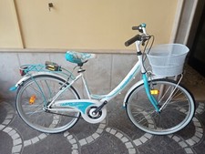 BICICLETTA 24 DONNA URBAN STYLE " RIMINI 1 VELOCITA' " COLORE BIANCO-AZZURRO
