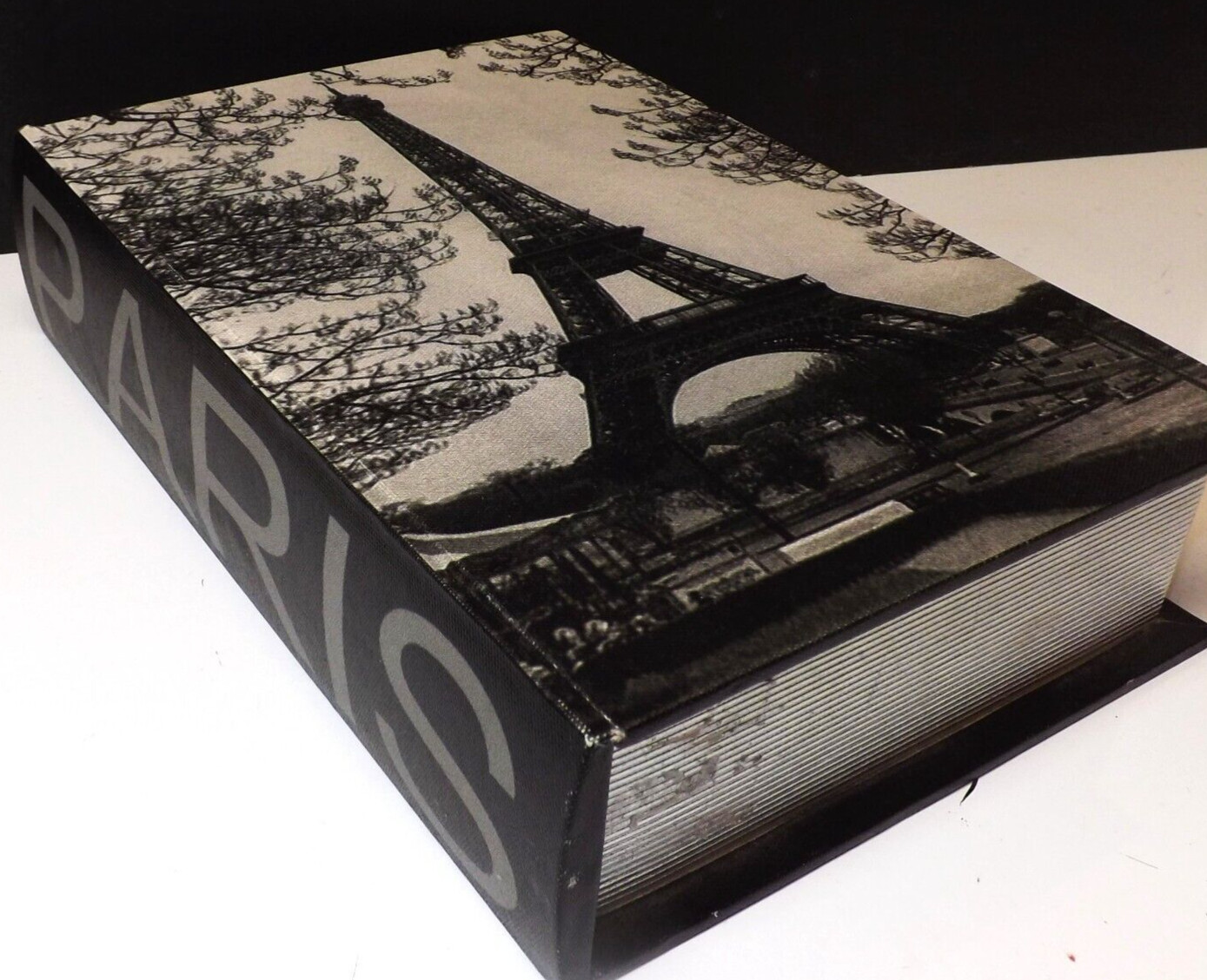 PARIS Book Hidden Storage Box Safe Secret Hidden Stash Hollow Box French Decor