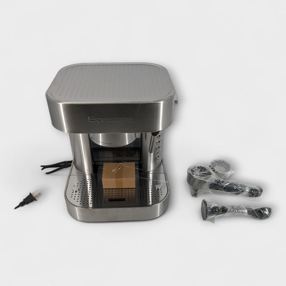 Máquina de café espresso con bomba automática de acero inoxidable Espressione con sistema de bloque térmico Foto 2 de 4