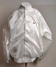 Vintage 80s Satin Bomber Jacket Mens Size XL MADE IN USA Hip Hop Workwear