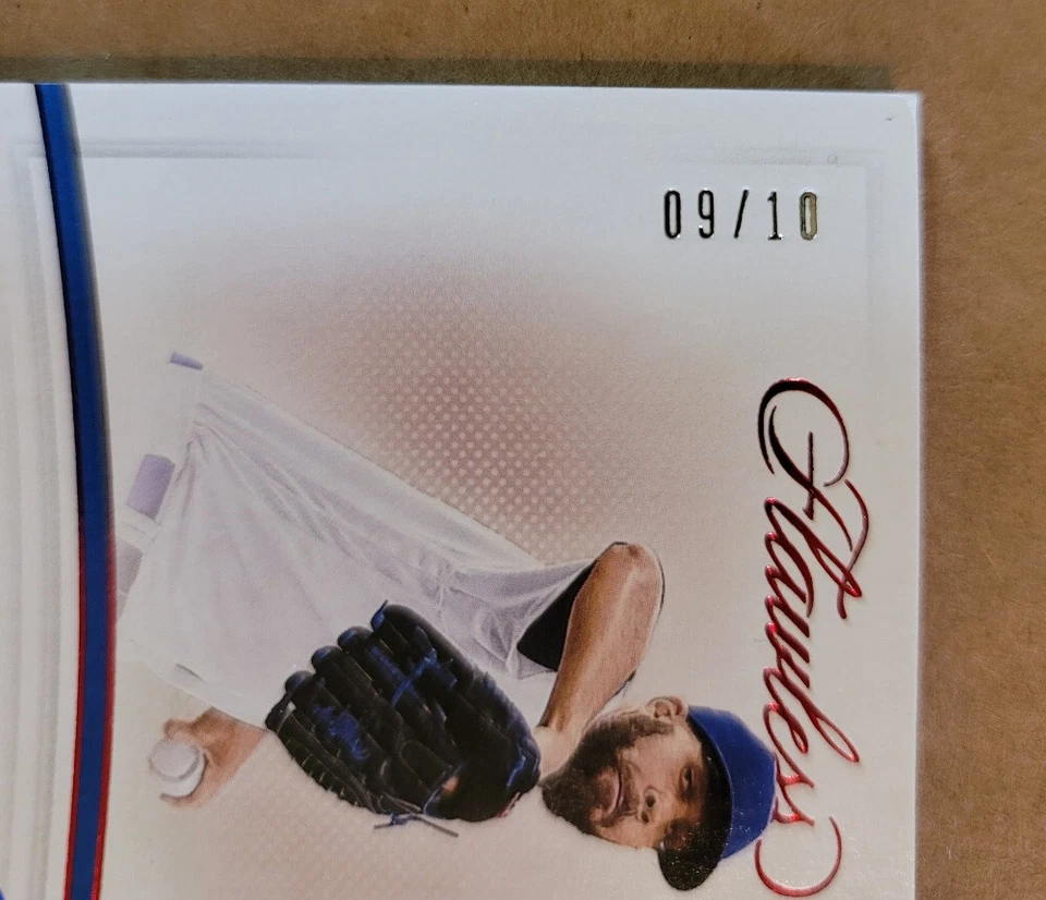 David Price 2021 Panini Autógrafos Impecables Rojo Serie 9/10! LA Dodgers MLB Foto 2 de 3