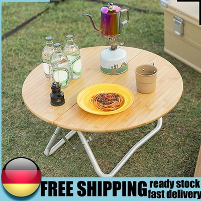 Outdoor Dining Table Camping Half-fold Table Camp Table for Travel Picnic Beach