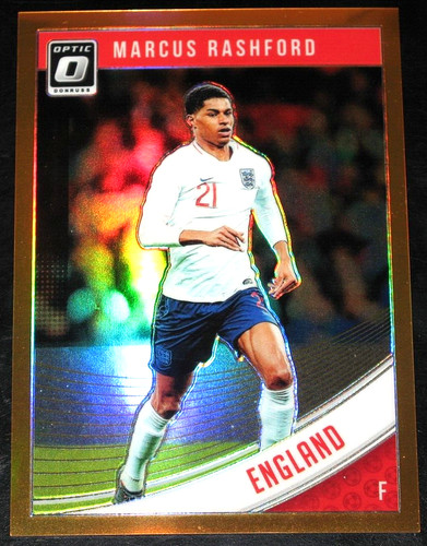 Marcus Rashford [Optic Orange] #124 2018 Panini Donruss card