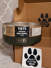 Yeti Boomer 4 - CHARCOAL - 4 Cup Dog Bowl - Stainless Steel - NEW