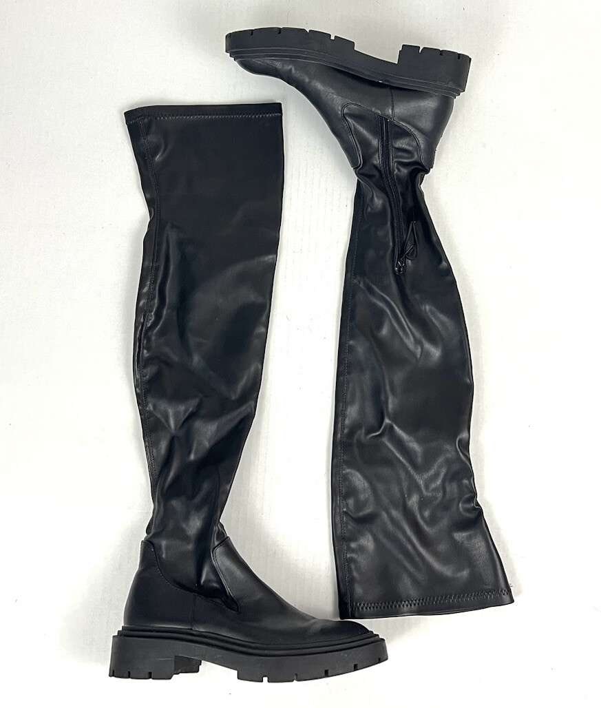 Zara Over-the-knee 3008/611 Lug Sole Boots - Size 6 | eBay