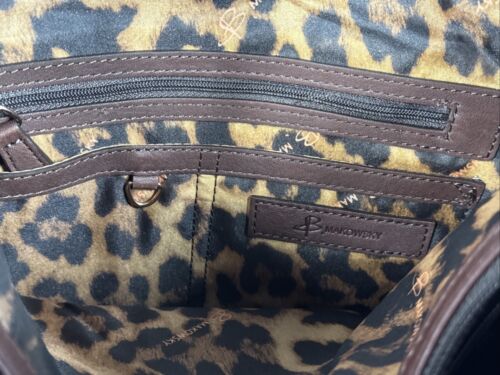 B Makowsky Cuero Suave Marrón Hombro/Bolso Rosetón Tachuelas Herrajes Nuevo con Etiquetas - Imagen 13 de 23