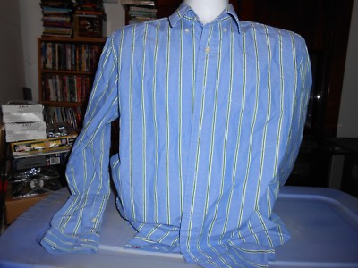 American Eagle Longsleeve Shirt S Small Nice $60 Retail Blue Green Striped