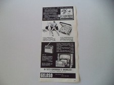 advertising Pubblicità 1967 GELOSO RADIO GTV 12/FONOVALIGIA G 179 V/REGISTRATORE
