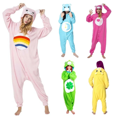 Glücksbärchi Tier-Kostüme Karneval Fasching Onesie Jumpsuit Einteiler Overall - Bild 3 von 21