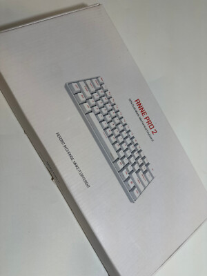 Obinslab Anne Pro 2 White 60% Bluetooth RGB Mechanical Keyboard - Gateron Blue