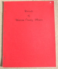 1972 Records of Warren County Illinois Mrs. Harlin Taylor SSPB Genealogical LN