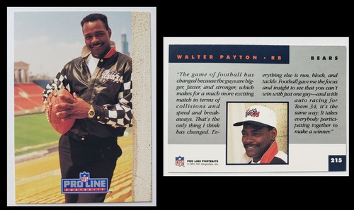 Walter Payton #215 — 1991 Proline Portraits football card