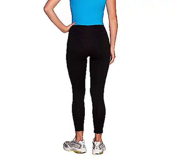 CHERYL BURKE 1X Mango Bright Color Pull On Crop Active Pants mango thumbnail 2