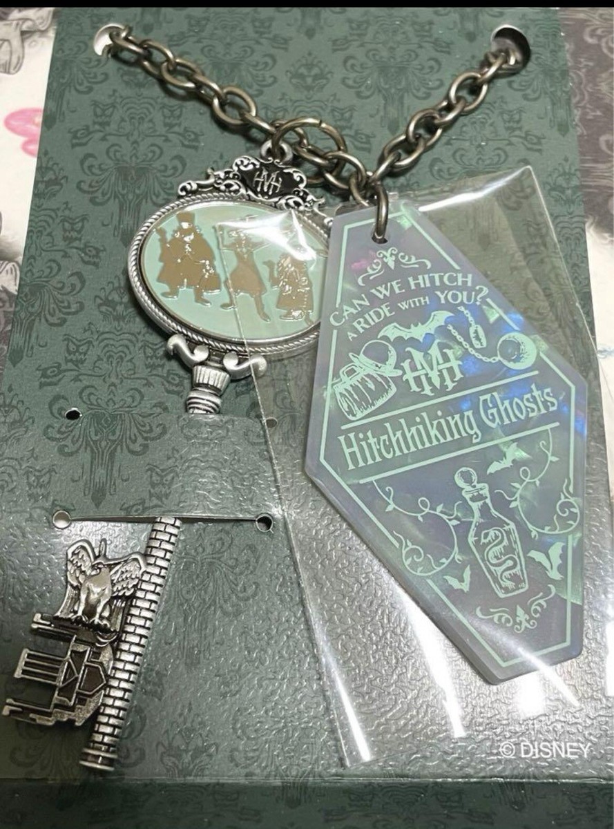 2set Disney Haunted Mansion Bag Charm Hitchhiking Ghosts Ballroom