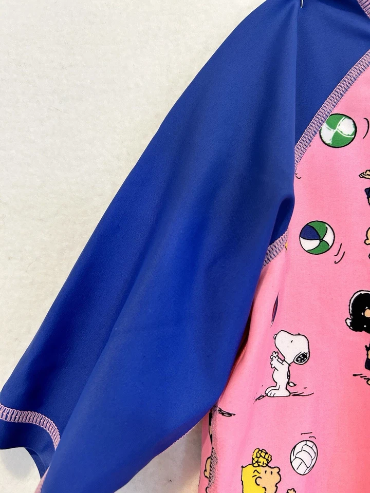 Hanna Andersson Protector Solar Natación Erupciones Protector Top Snoopy Charlie Marrón 6/7 120 Foto 4 de 4