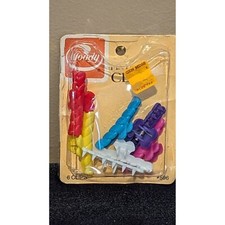 Vintage Goody Hair Pin Up Clips Assorted Colors 6 Pack