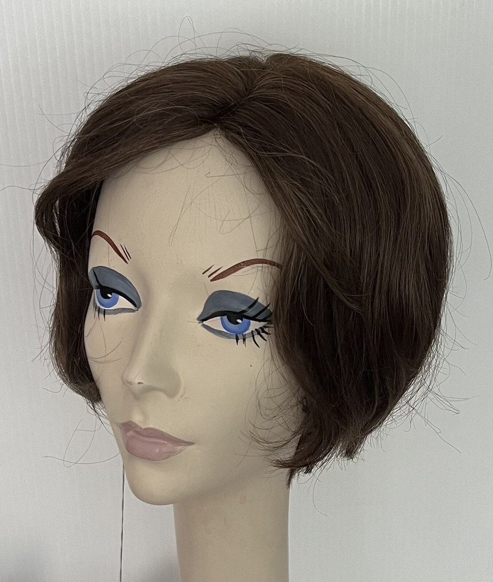 NWT! JACQUELYN Wig HUMAN HAIR Blend • New Design 8-6 BROWN  display picture 1