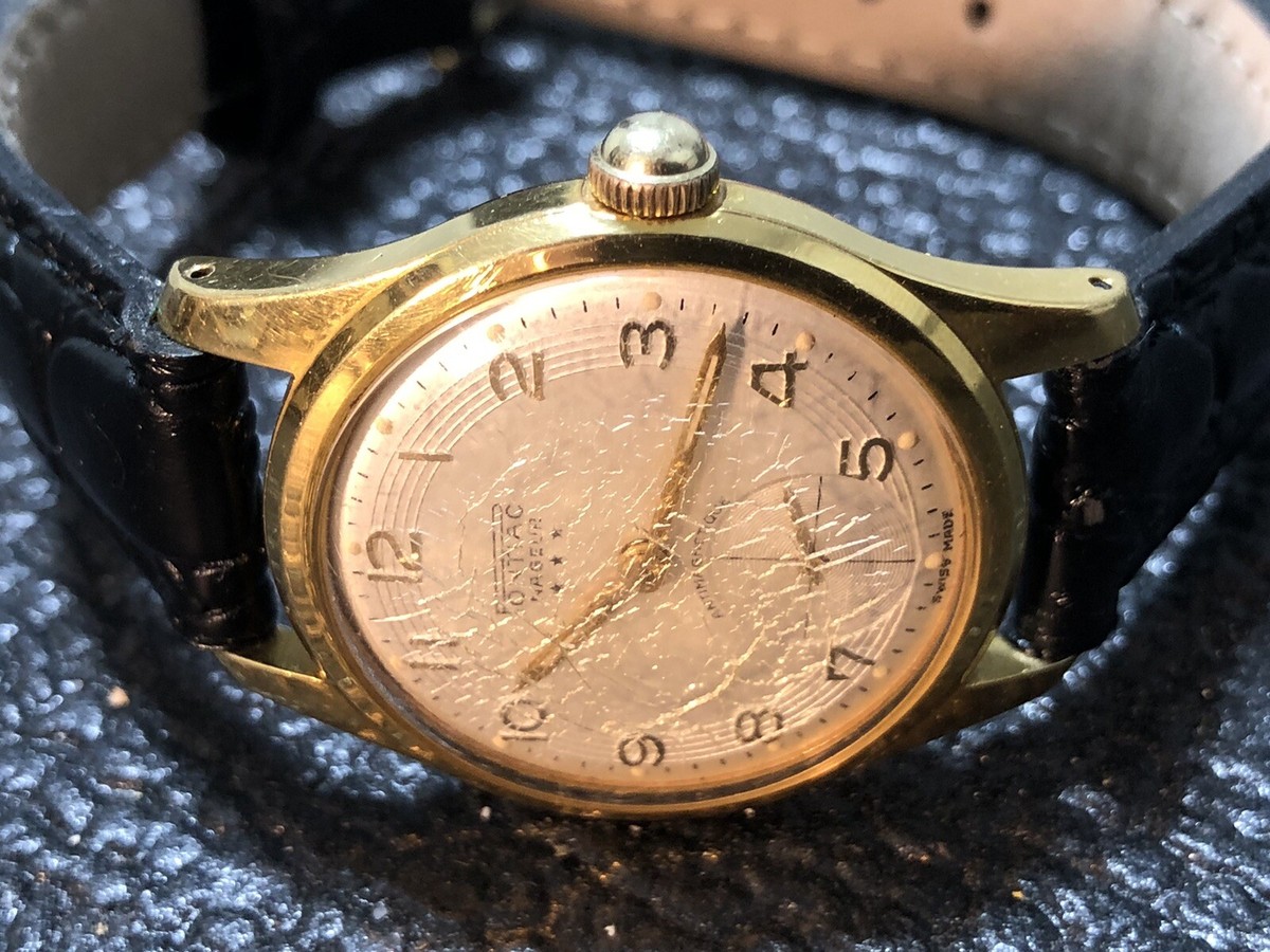 Vintage Swiss Pontiac Nageur Mechanical 30mm Watch Sub Dial Second