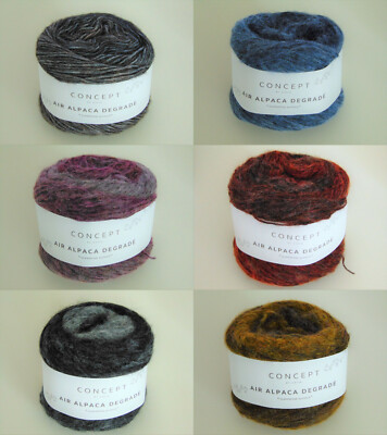 KATIA - AIR ALPACA DEGRADÉ - Wolle - 50g - LL 230m - Herbst/Winter-(15,30 /100g)