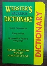 Webster's Backpack Dictionary Webster's Backpack, Dictionary