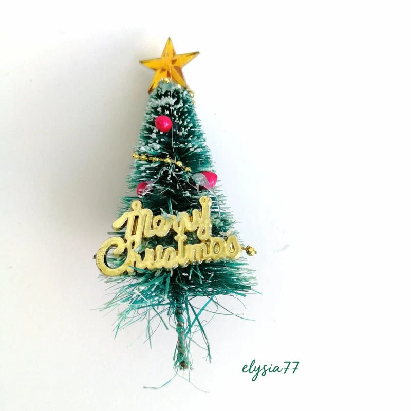 3PC HO/OO 1:87 Scale Miniatures Lot Christmas Trees Holiday Snow Scenery Decor - Image 3 of 4