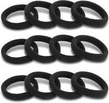 120PCS Black Hair Ties for Women Girls, Elastic Hair Bands Ponytail Holders